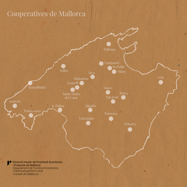 Mapa Cooperatives de Mallorca
